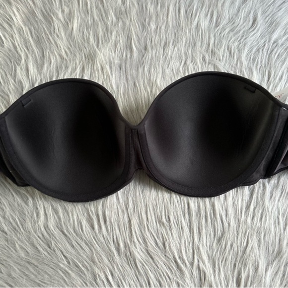 Maidenform Sweet‎ Nothings Perfect Coverage Strapless Bra Womens Size 40C Black - Picture 5 of 7